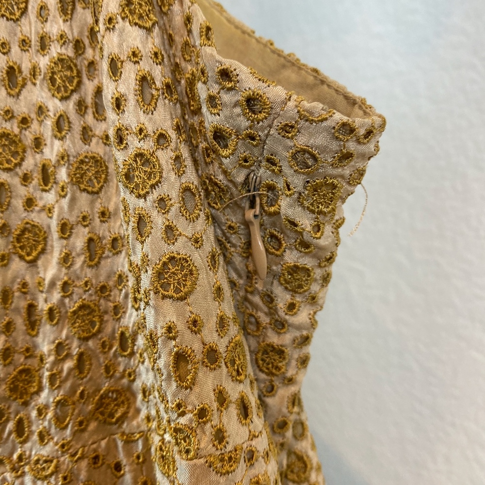 Johnny Was Biya Eyelet V Neck Sleeveless Dress - Picture 6 of 8